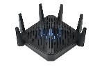 Acer Predator Router Connect 6 Tri-band 2.4GHz / 5GHz /6GHz, USB3.0 Type A | FTP/Samba, Ethernet | WAN 1 X 2.5Gbps, LAN 4 x 1Gbps (Game Port), LPDDR 1GB & 4GB Storage, Wifi 6E, black